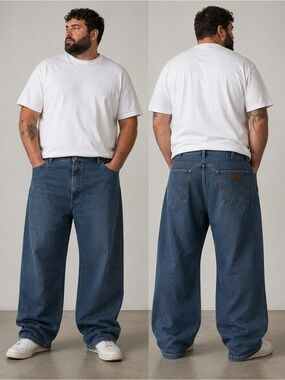 NWT Wrangler Five Star Premium Relaxed Fit Jeans Men’s 38x30 Medium Wash Denim